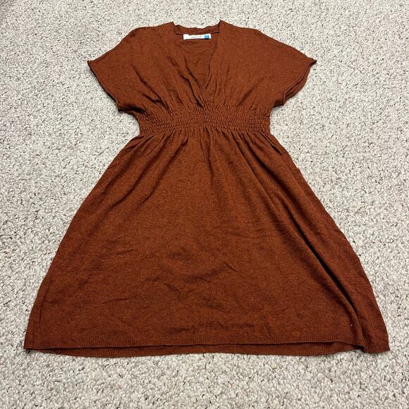 Sparrow X Anthropologie Fall Foliage Sweater Dress Sz M Angora Cashmere Blend - Picture 1 of 7